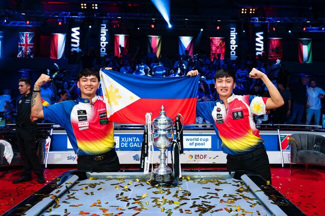 Johann Chua, James Aranas lead PH to record fourth World Cup of Pool title