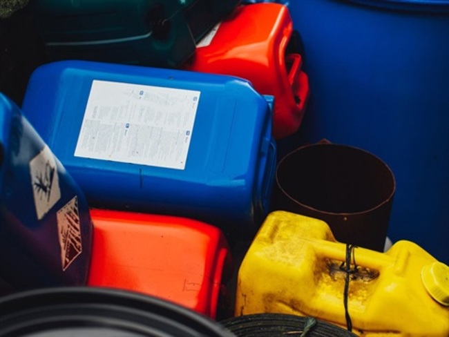 DrumMUSTER chemical container drop-off