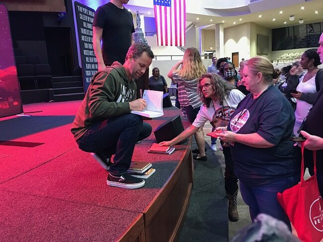 Kirk Cameron lights spiritual fire at local revival gathering