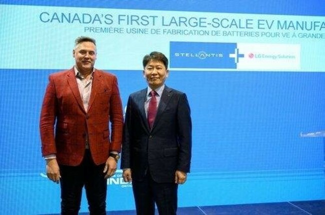 (LEAD) LGES, Stellantis resume Ontario plant construction as subsidy deal reached