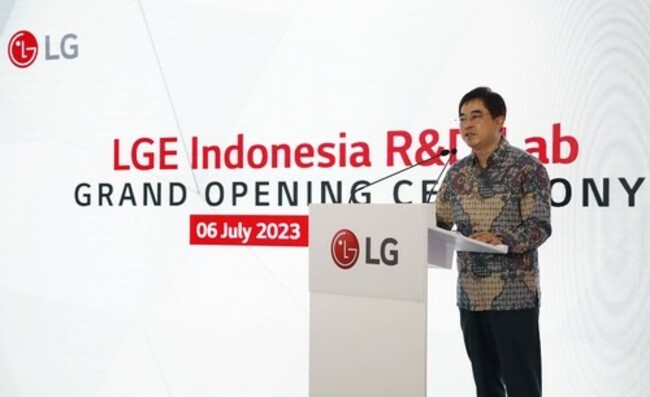 (LEAD) LG Electronics sets up 1st overseas TV R&D lab in Indonesia