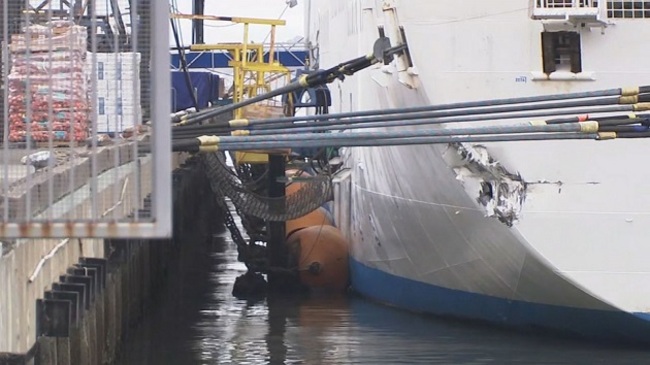 Cruise ship damaged after striking San Francisco pier while docking