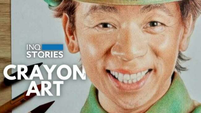 WATCH: Artist makes realistic portraits using crayons