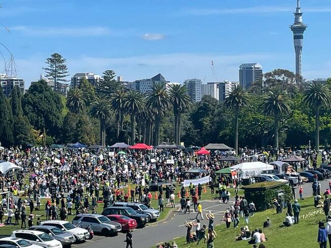 Thousands at Auckland anti-lockdown protest