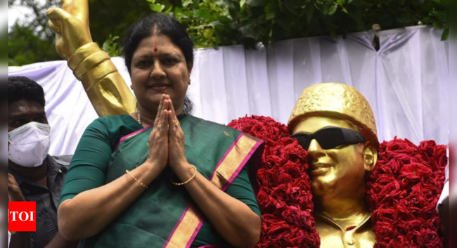 Tamil Nadu: Sasikala calls for AIADMK to unite, launches party’s golden jubilee year celebrations