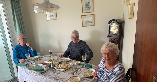 Summer lunch with friends