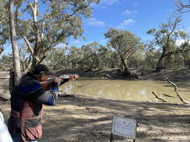 Storm sweeps through shooting event