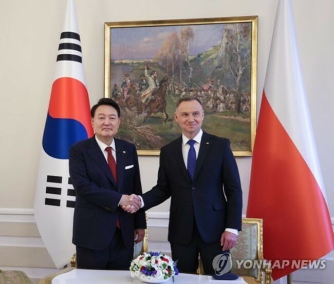 Yoon says S. Korea, Poland are 'optimal partners' for Ukraine reconstruction