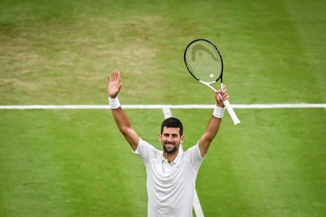 Djokovic into ninth Wimbledon final, record 35th at Slams