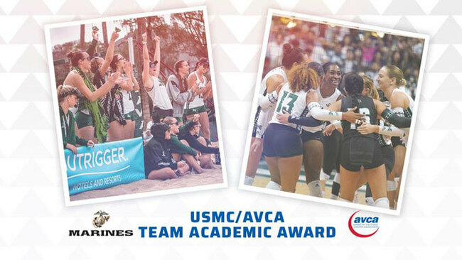 UH Mānoa women's volleyball teams earned AVCA Team Academic Awards