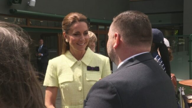 Princess of Wales arrives at Wimbledon for Ladies Final