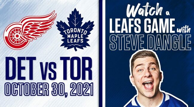 Watch the Maple Leafs take on the Red Wings live with Steve Dangle