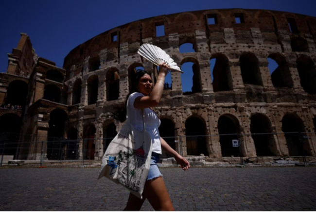 Heat storm stretches into southern Europe, health alerts issued
