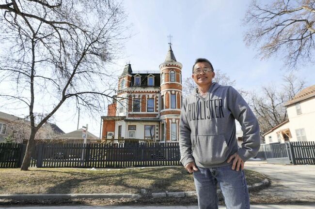 They say a man's home is his castle; grand old Queen Anne house takes the adage literally