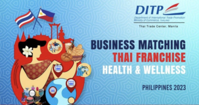 Opportunities to open up trade possibilities with Thai franchises and health & wellness
