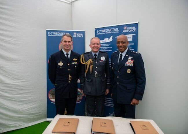Wedgetail Trilateral Joint Vision Statement Signed at Royal International Air Tattoo