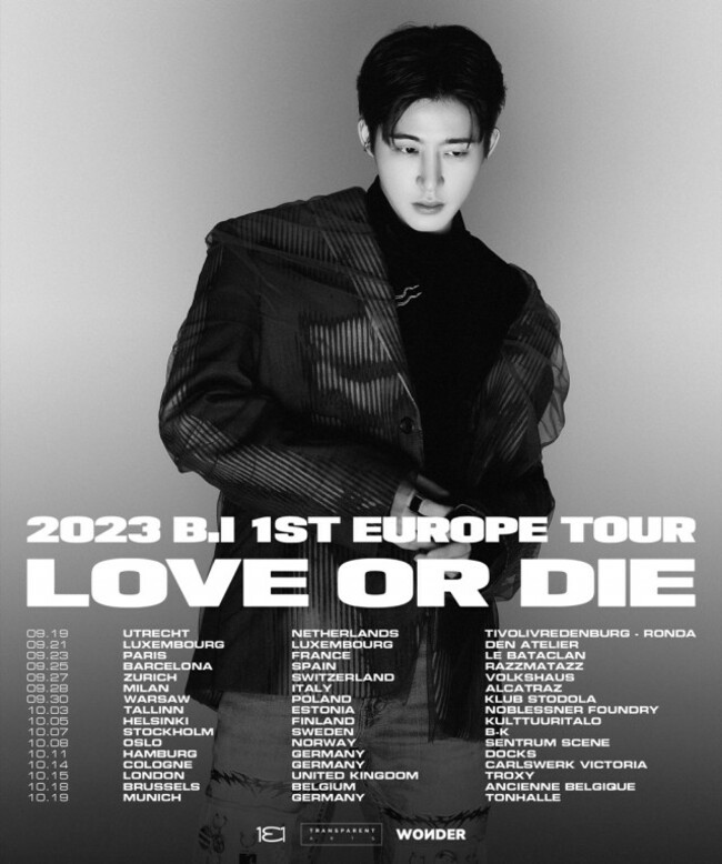Rapper B.I to launch first Europe tour in September