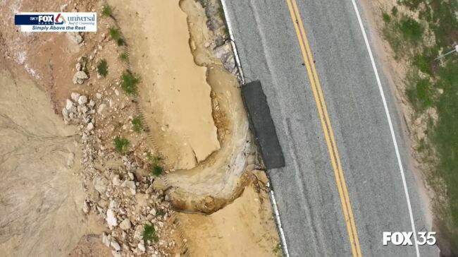 Drone Zone: A1A washed out by heavy rains