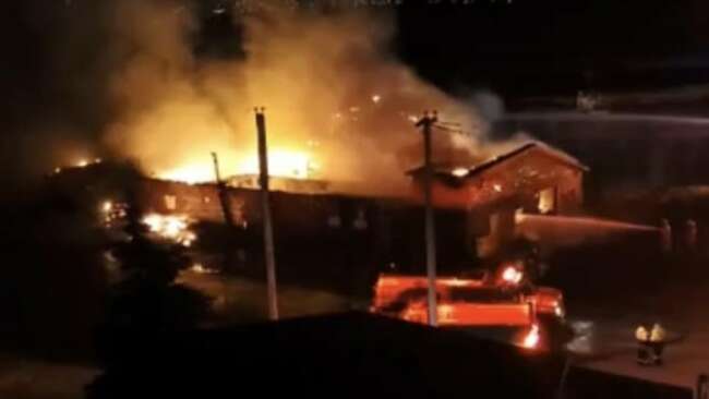 Bell Island blaze rips through former fish plant