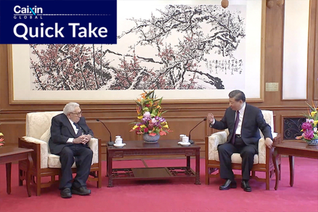 Xi Praises Kissinger's ‘Historic Contribution' to U.S.-China Ties