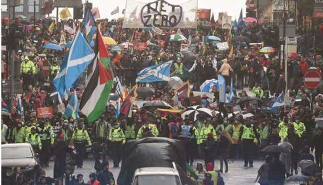 Glasgow leads world rallies for climate action