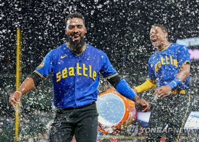 APTOPIX Blue Jays Mariners Baseball