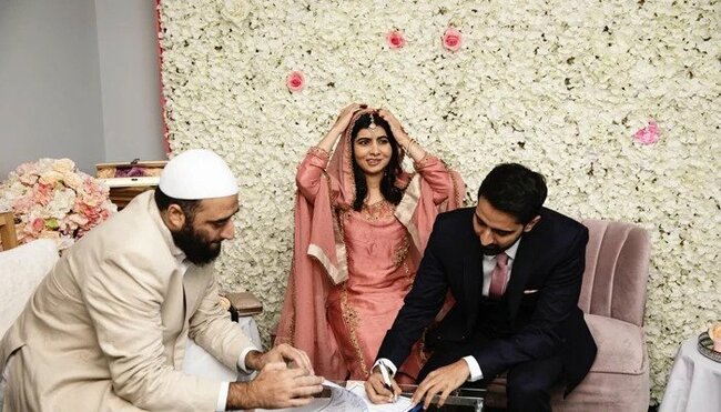 WATCH: Malala Yousafzai, husband's 'qubool hai' moment