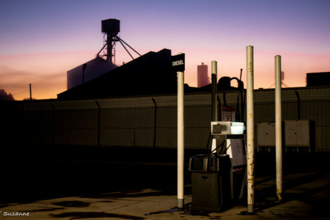Early morning fuel stop Nhill, Victoria