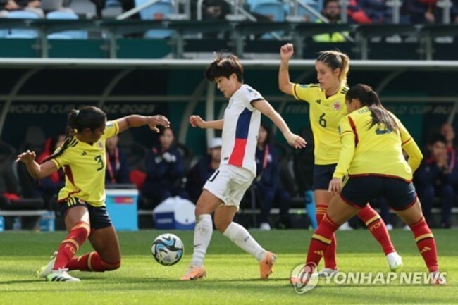 (LEAD) S. Korea fall to Colombia to open Women's World Cup
