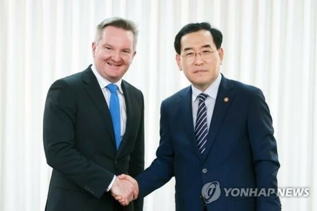 (LEAD) S. Korea, Australia to boost ties on key minerals, energy