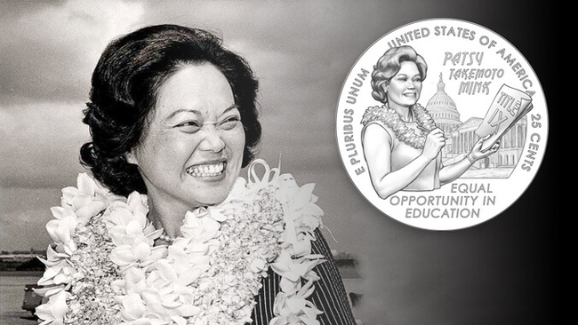 Patsy Takemoto Mink honored with U.S. quarter