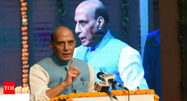 narendra modi: Repealing three farm laws shows PM Modi's sensitivity towards farmers: Rajnath Singh