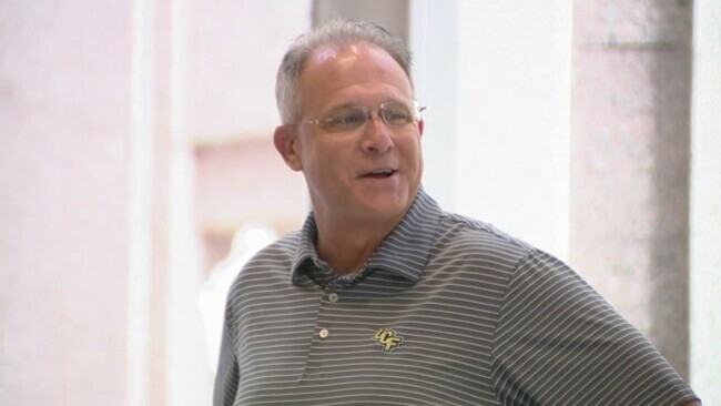 UCF flag raised outside Orlando City Hall