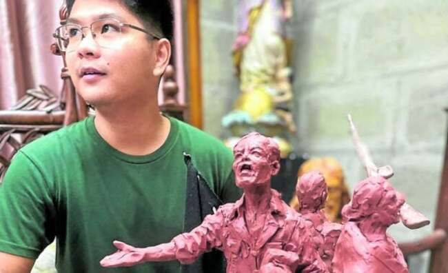 Betis artist starts Huk monument in Pampanga