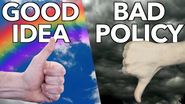 Te wiki o te tāke: "Good idea" but bad policy