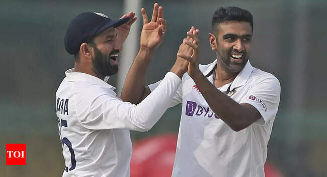 Ashwin surpasses Harbhajan to become India's third highest wicket-taker in Tests