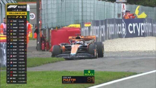 Piastri and Sainz collide on Opening Lap!