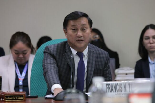 Tolentino to lead Senate's special panel on maritime and admiralty zones
