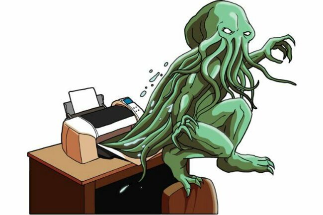 Can't get that printer to work? It's not you. It's that sodding cablin.... oh beautiful job with that cabling, boss