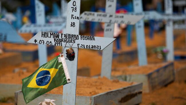 Brazil's Covid-19 Death Toll Crosses 400,000 As Fatalities Plateau At High Numbers
