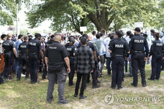 Canada Protest Stabbing