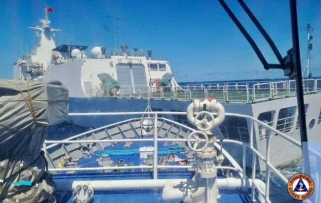 Philippine military condemns Chinese coast guard's use of water cannon on its boat in disputed sea