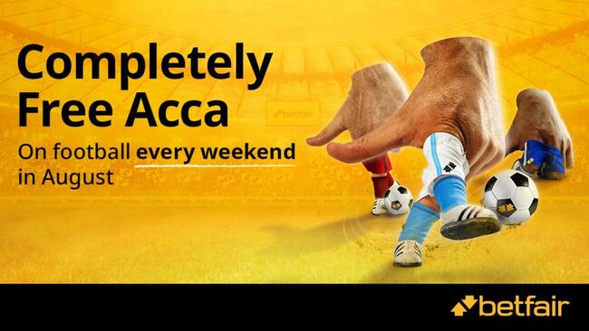 Claim Your Completely Free Football Acca: Opt-in each remaining weekend in August