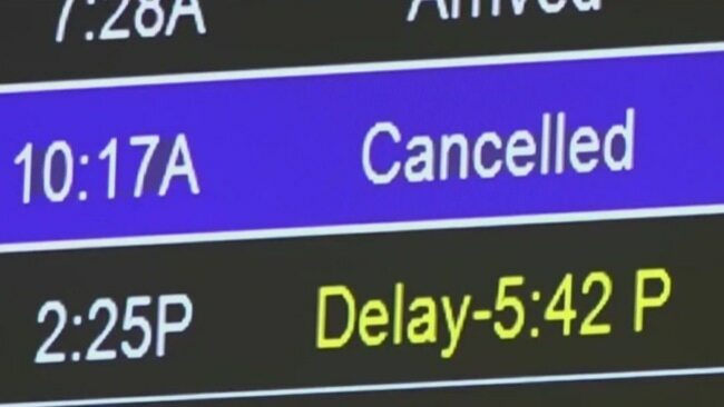 Airline ‘ground stops' snowball effect