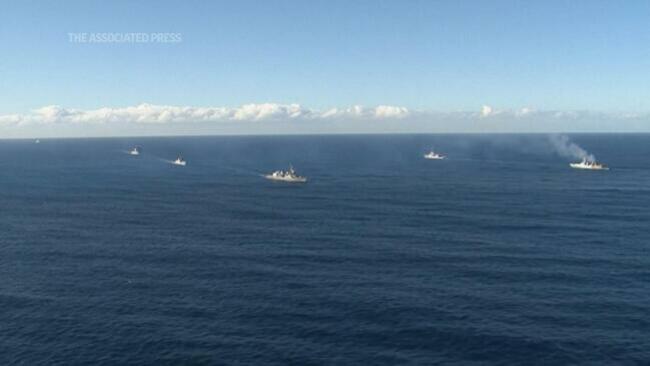 Quad naval ships sail into Sydney for exercises