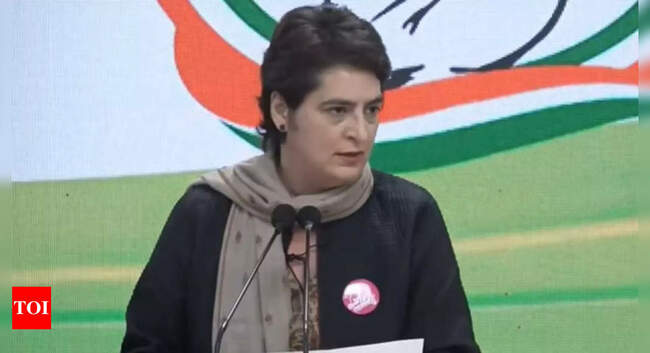 priyanka gandhi: Priyanka Gandhi slams 'hate speeches' at Haridwar event, demands strict action