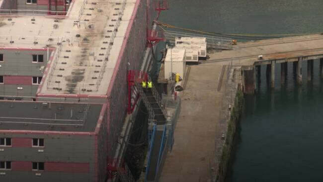 Asylum seekers removed from barge after Legionella bacteria found in water supply