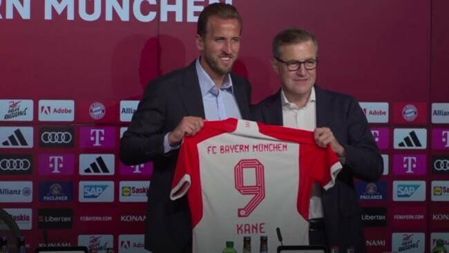Harry Kane unveiled as Bayern Munich player