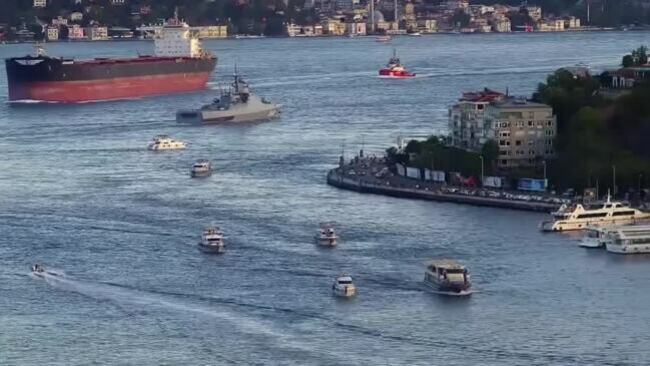 Russia fires warning shots on cargo ship in Black Sea