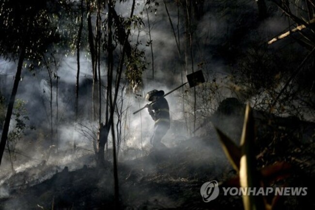 APTOPIX Colombia Fire